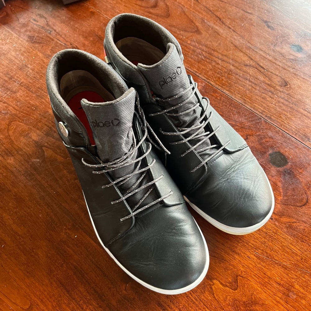 Plae AbRA Waterproof Boots Black Leather Lace Up‎ Men's Size 12